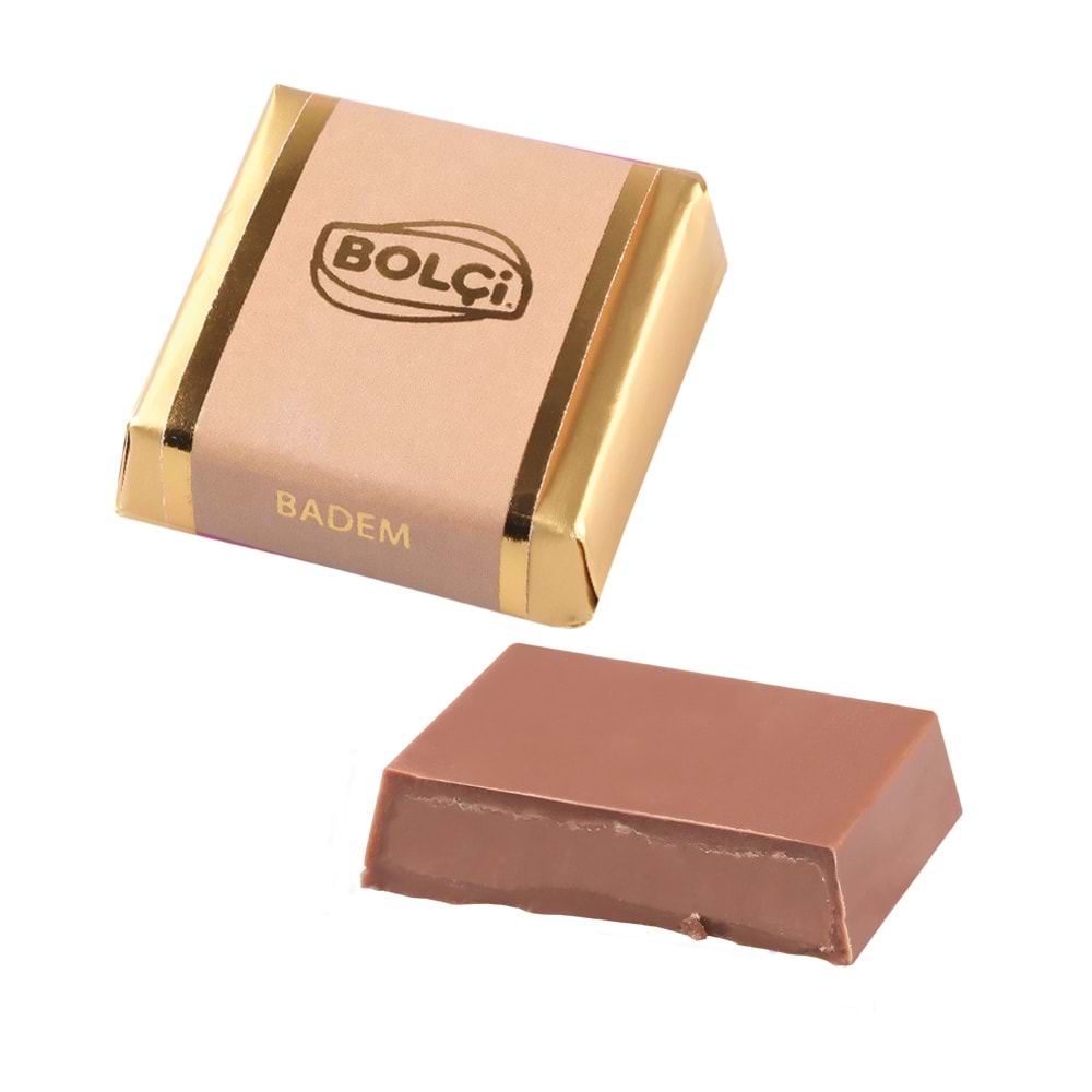 BOLÇİ BADEMLİ KARE ÇİKOLATA