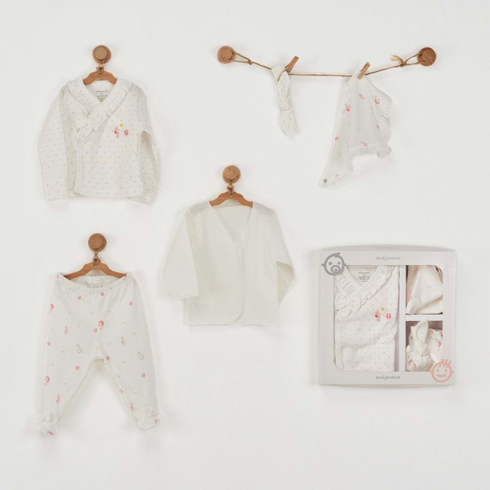 BEBEK HASTANE ÇIKIŞI 5 PCS NEWBORN SET MERMAID