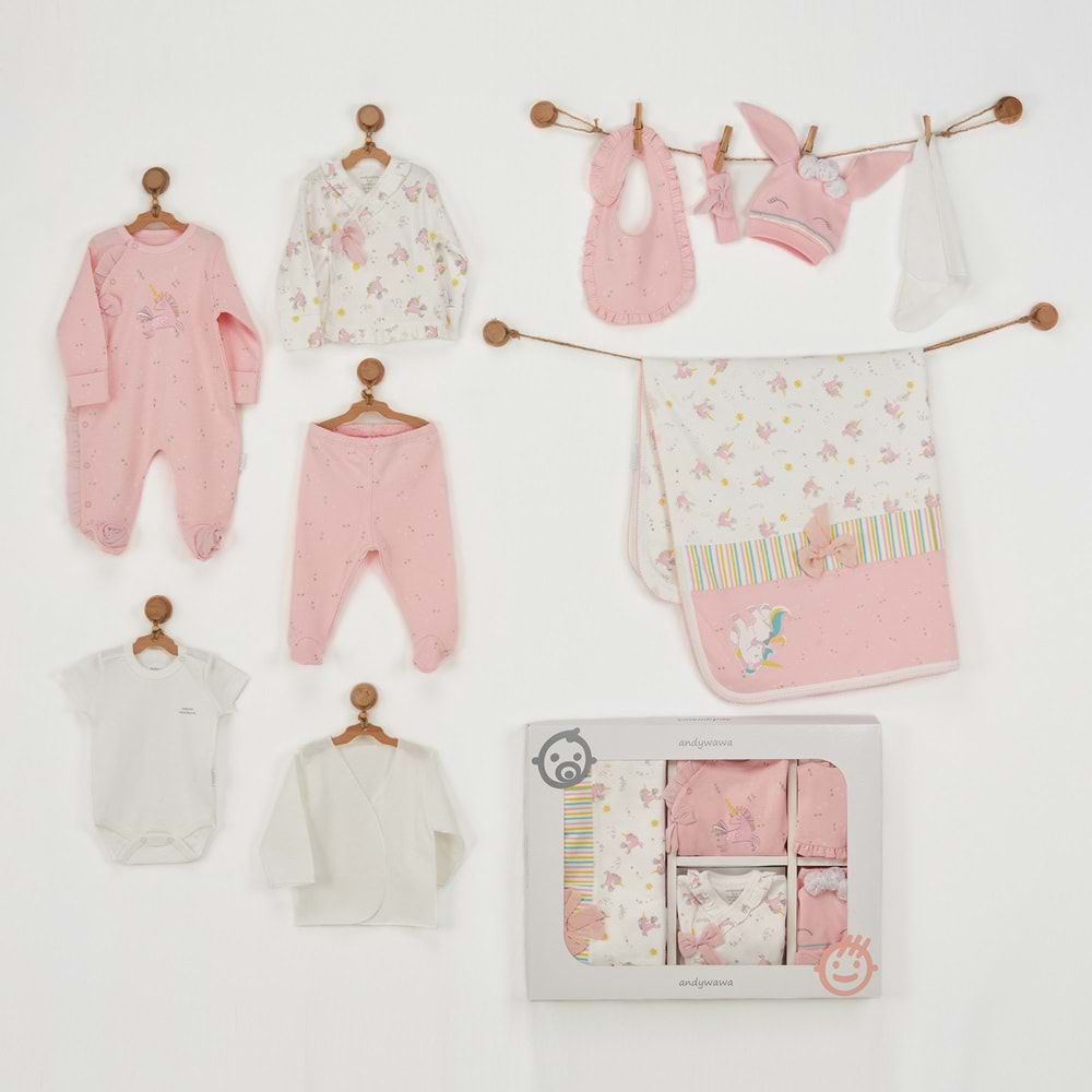 BEBEK HASTANE ÇIKIŞI 10 PCS NEWBORN SET UNICORN