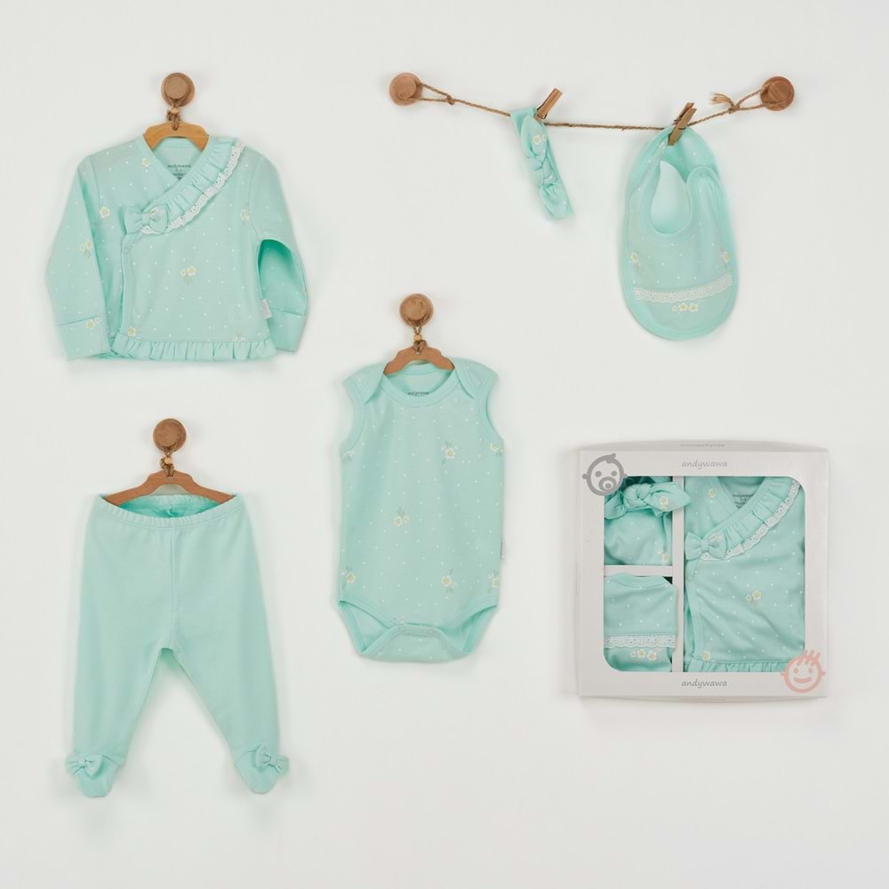 BEBEK HASTANE ÇIKIŞI 5 PCS NEWBORN SET SUMMER PARADISE