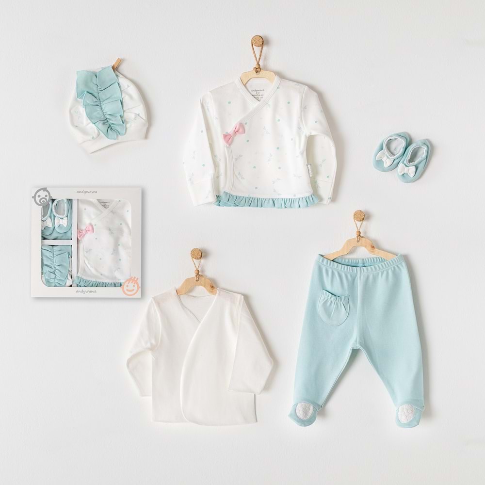 BEBEK HASTANE ÇIKIŞI 5 PCS NEWBORN SET DRAGONFLY
