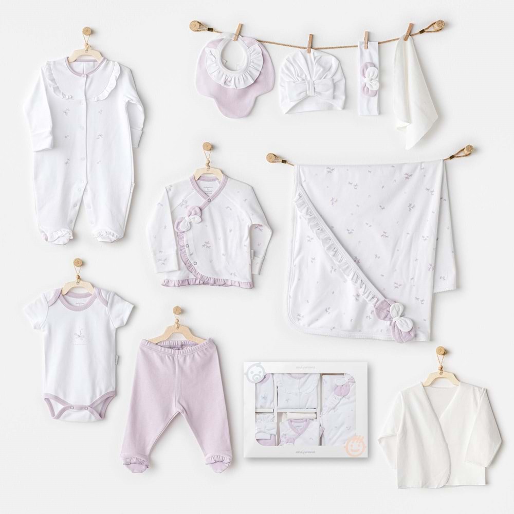 BEBEK HASTANE ÇIKIŞI 10 PCS NEWBORN SET MAGICAL BUTTERFLY
