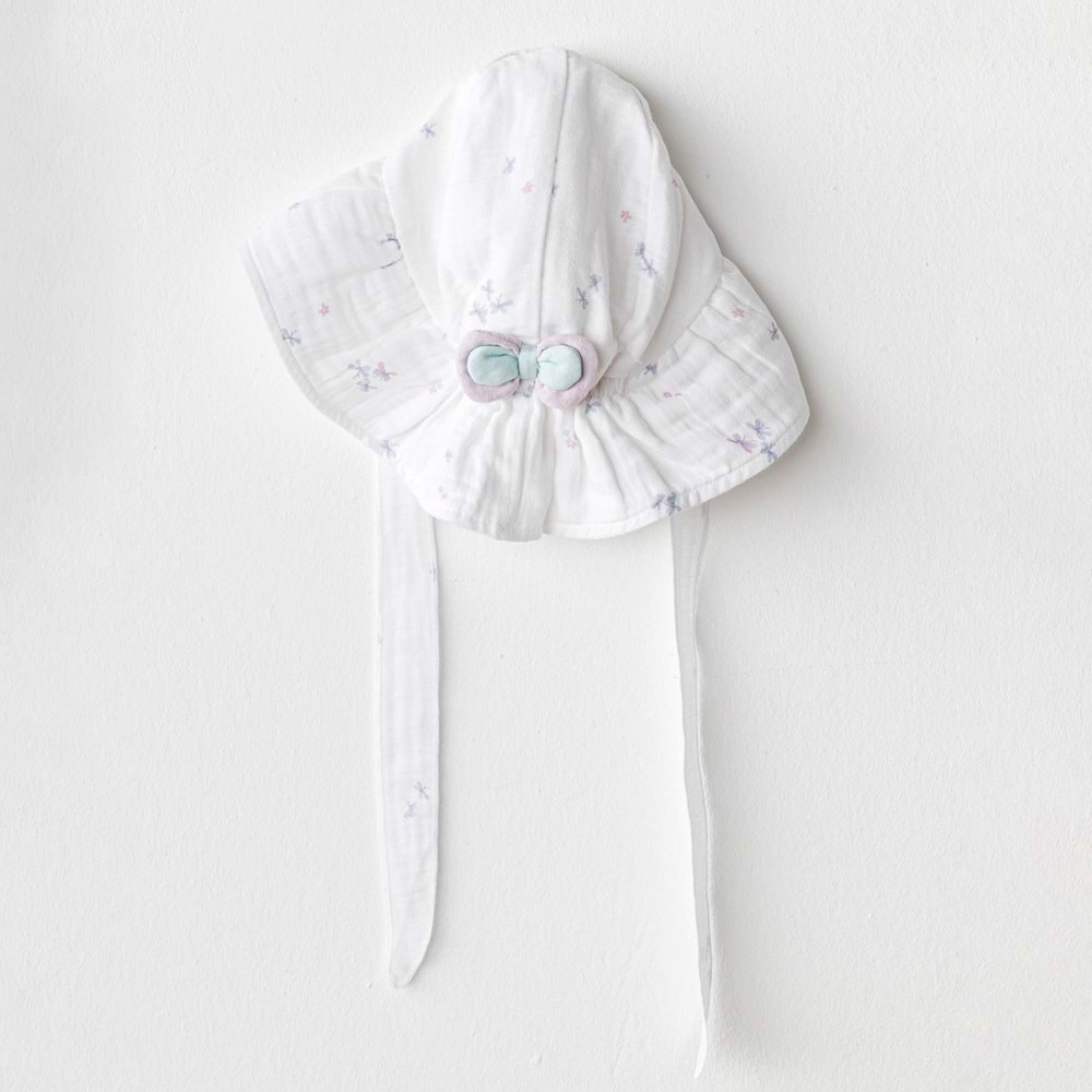 BEBEK ŞAPKA HAT MAGICAL BUTTERFLY MUSLIN