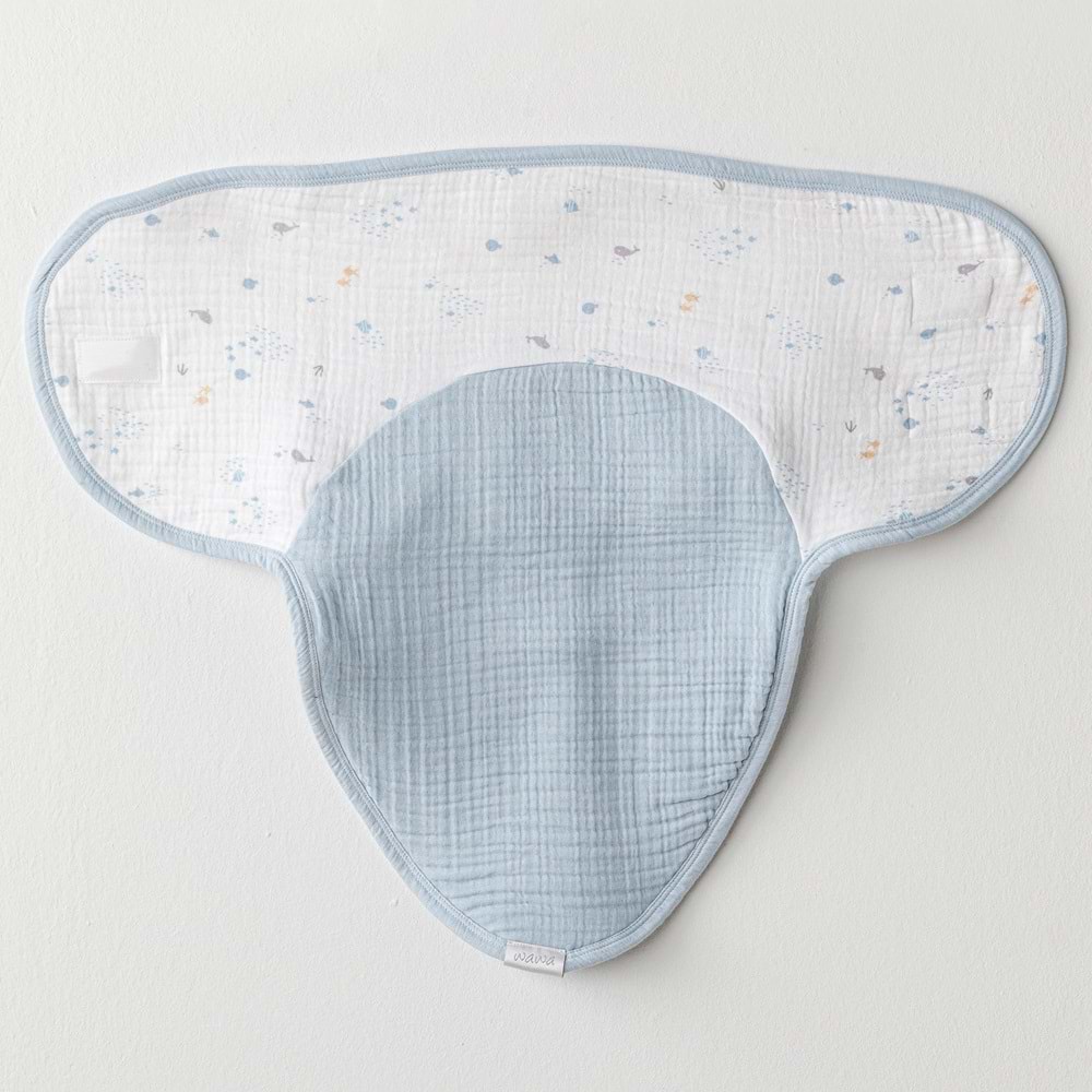 BEBEK KUNDAK SWADDLE OCEAN IS MY HAPPY PLACE MUSLIN