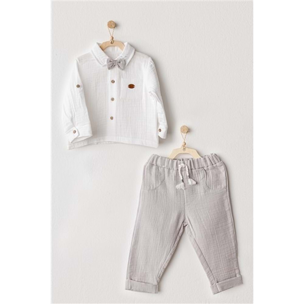 BEBEK TAKIM 2 PCS SET OCEAN IS MY HAPPY PLACE MUSLIN
