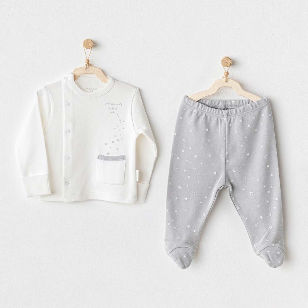 BEBEK ZIBIN SET 2 PCS SIDE SNAP SET MOMMY’S LITTLE STAR