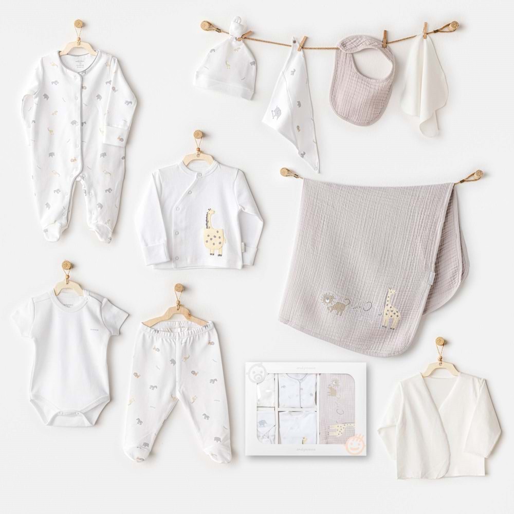 BEBEK HASTANE ÇIKIŞI 10 PCS NEWBORN SET LITTLE KING