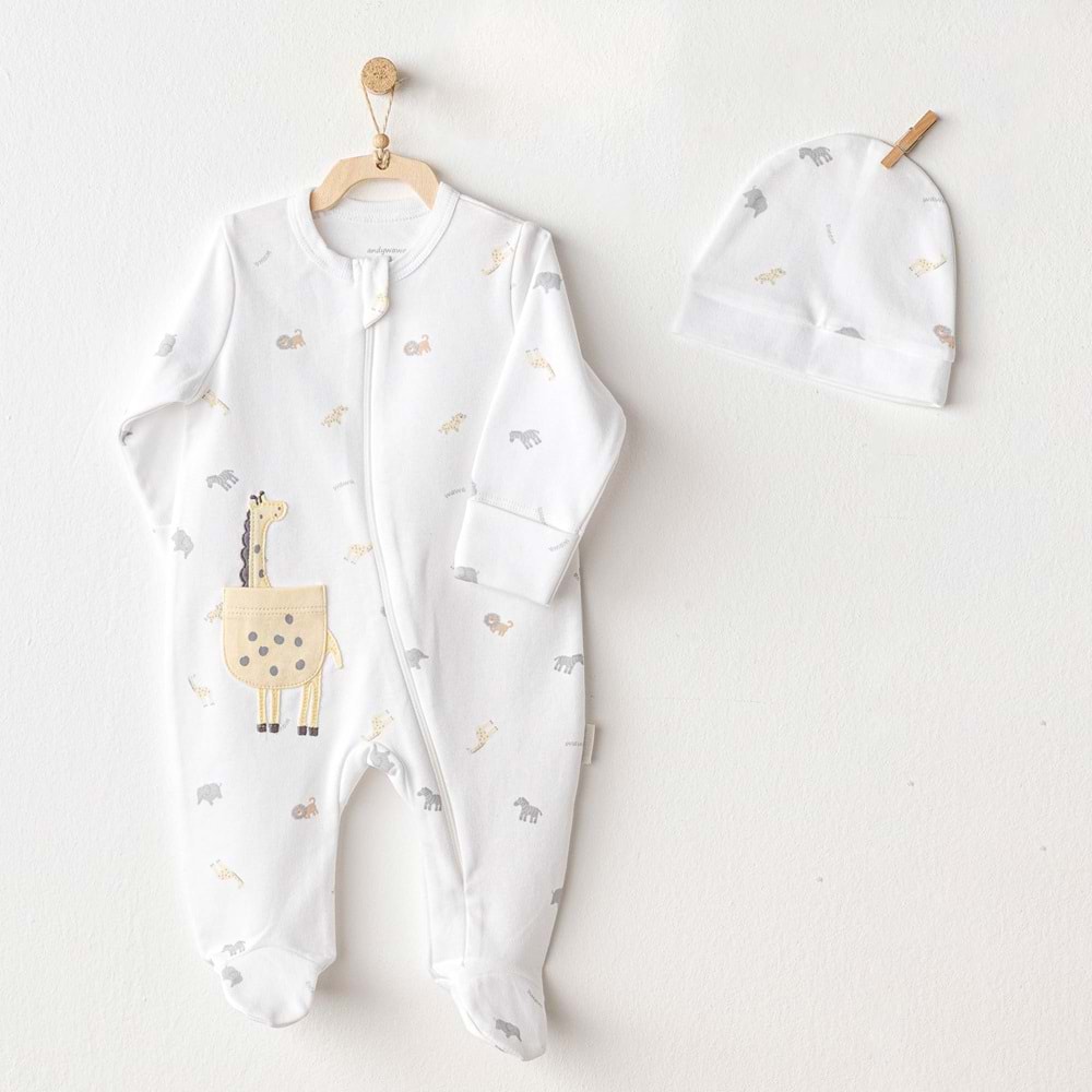 BEBEK TULUM TAKIM ROMPER HAT SET LITTLE KING