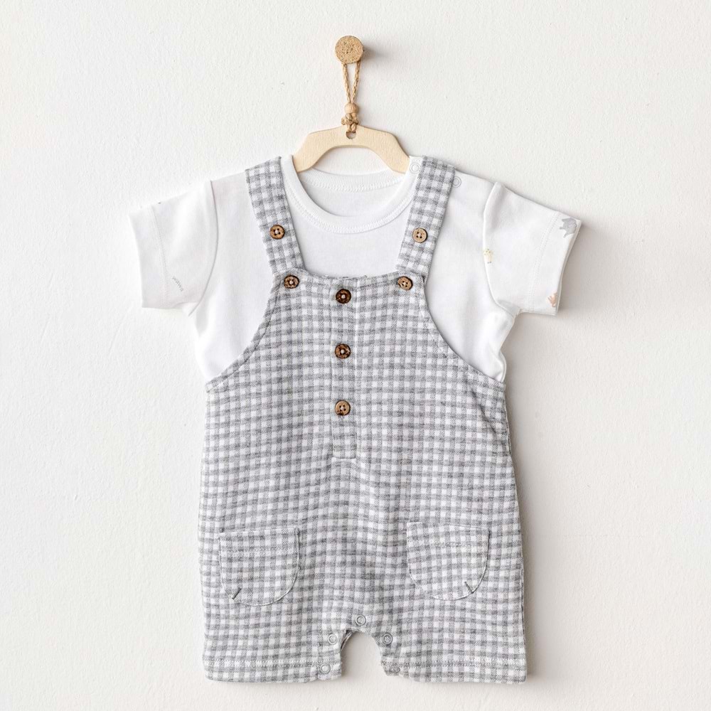 BEBEK SALOPET TAKIM JUMPSUIT SET LITTLE KING