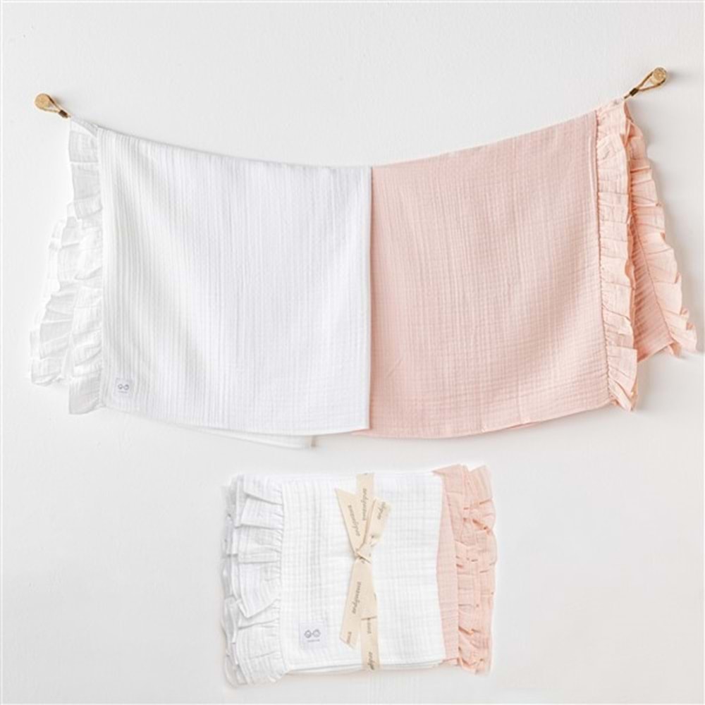 BEBEK BATTANİYE 2 PCS BLANKET 85X90 MUSLIN HOME