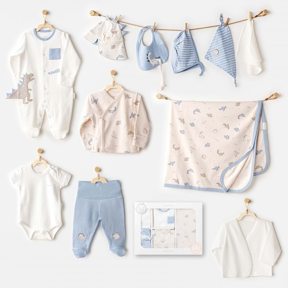 BEBEK HASTANE ÇIKIŞI 10 PCS NEWBORN SET DINO
