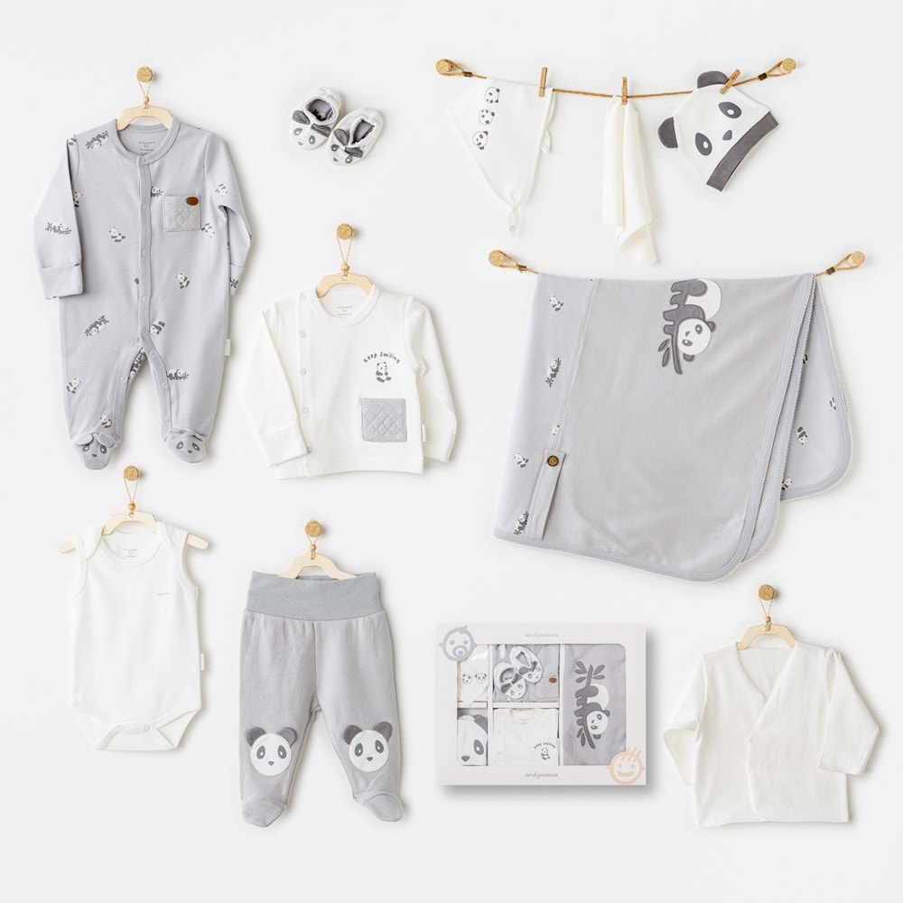 BEBEK HASTANE ÇIKIŞI 10 PCS NEWBORN SET KEEP SMILING