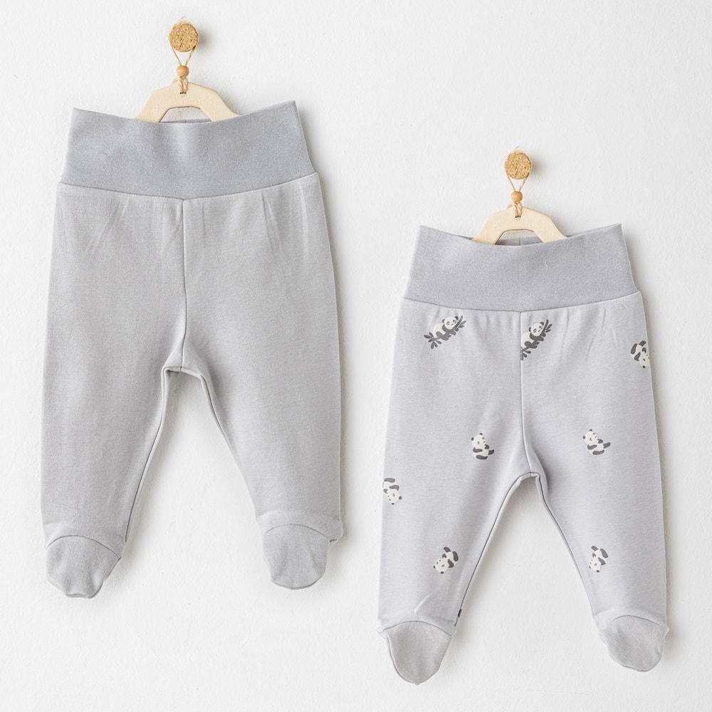BEBEK PATİKLİ PANTOLON 2 PCS FOOTED PANTS KEEP SMILING