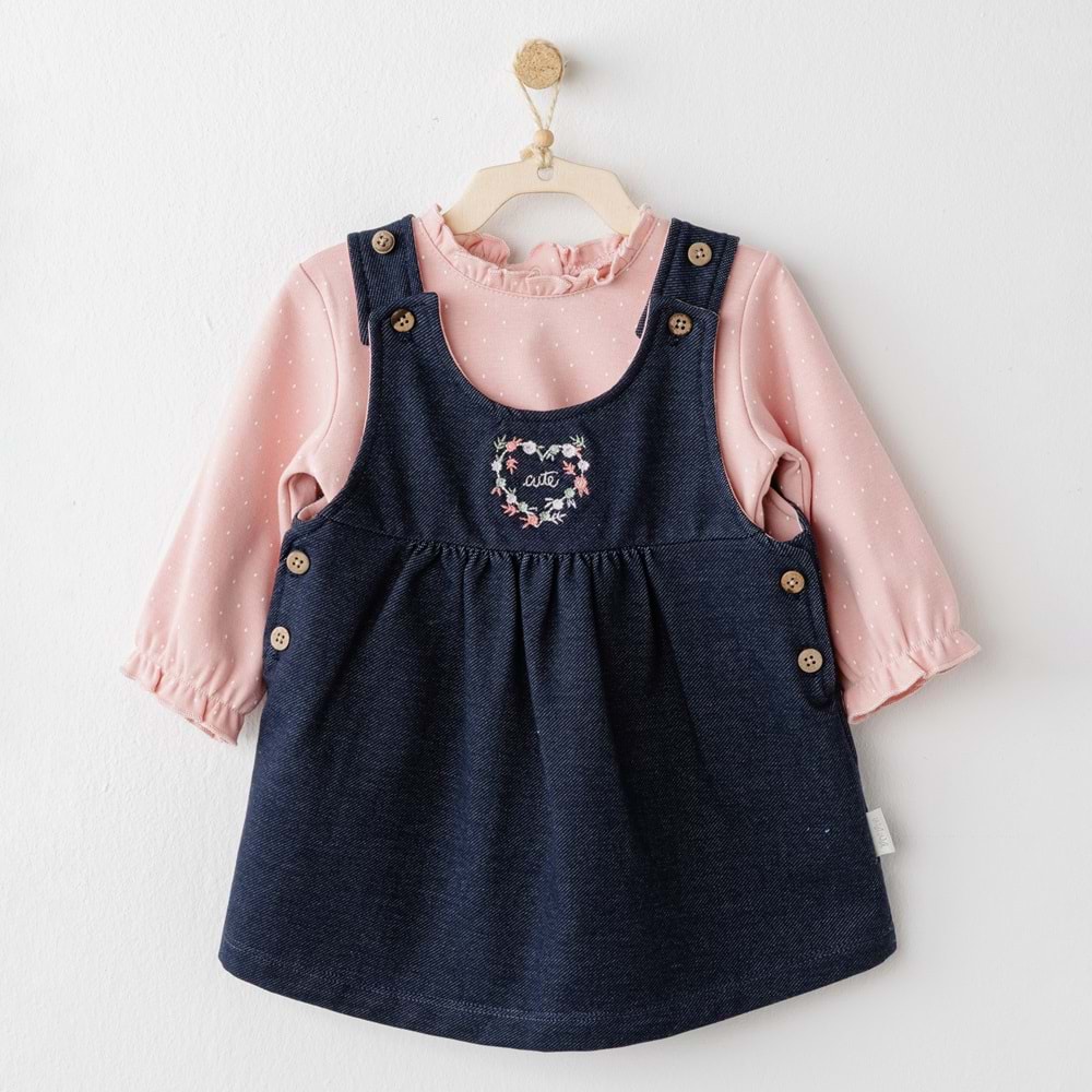 BEBEK ELBİSE TAKIM DRESS SET MON PETIT AMOUR