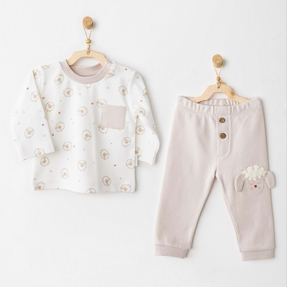 BEBEK TAKIM 2 PCS SET TINNY S SHEEPS