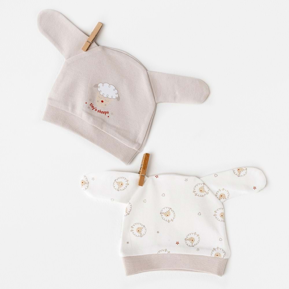 BEBEK ŞAPKA 2 PCS HAT TINNY S SHEEPS