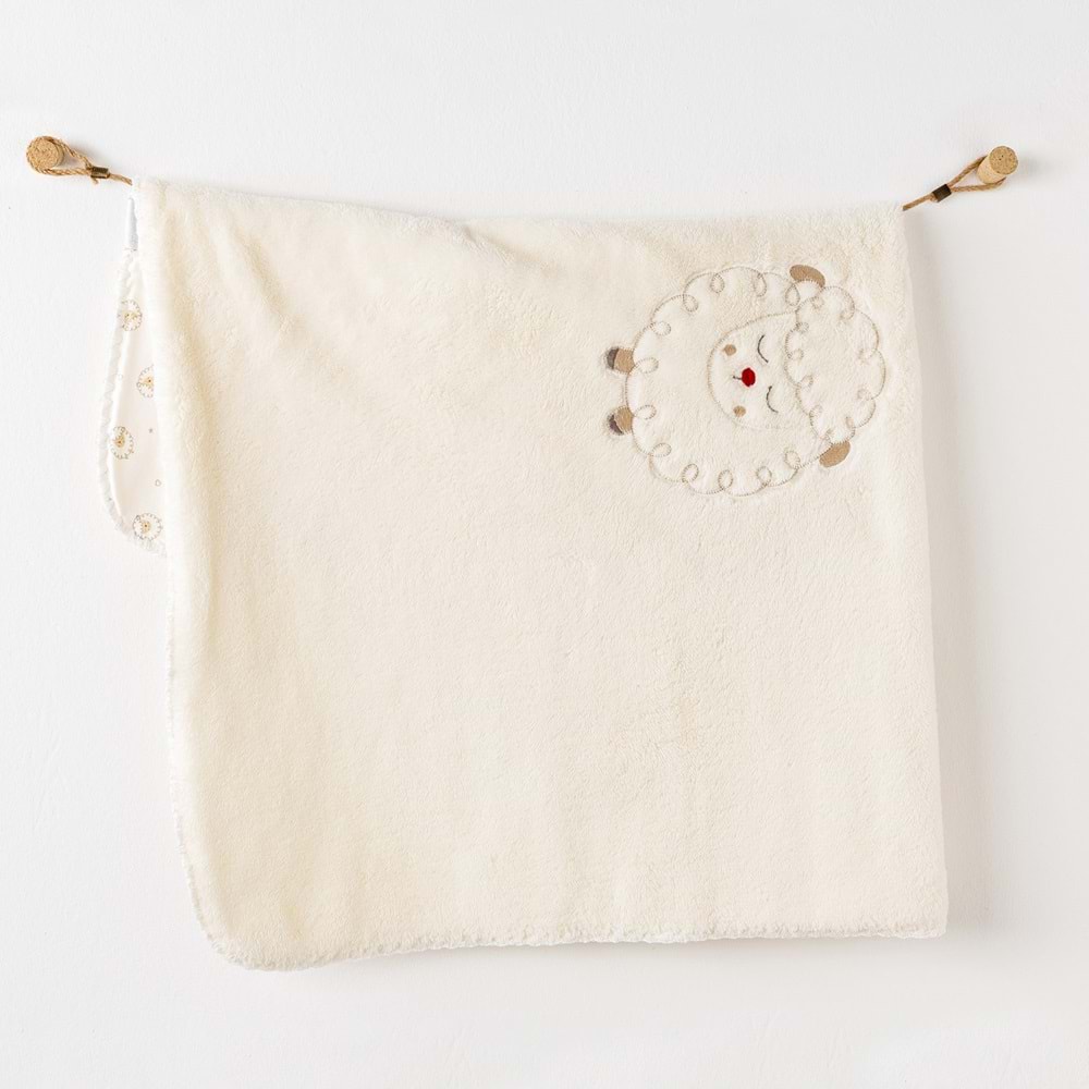 BEBEK BATTANİYE BLANKET 90X85 WELSOFT TINNY S SHEEPS