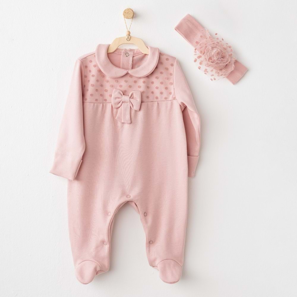BEBEK TULUM TAKIM ROMPER BAND SET LITTLE LEOPARD
