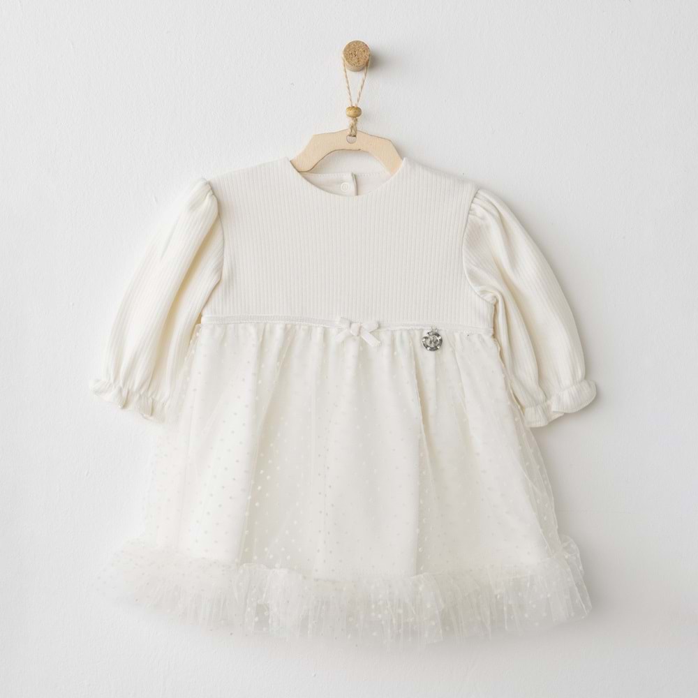 BEBEK ELBİSE DRESS BABY BOW BLISS