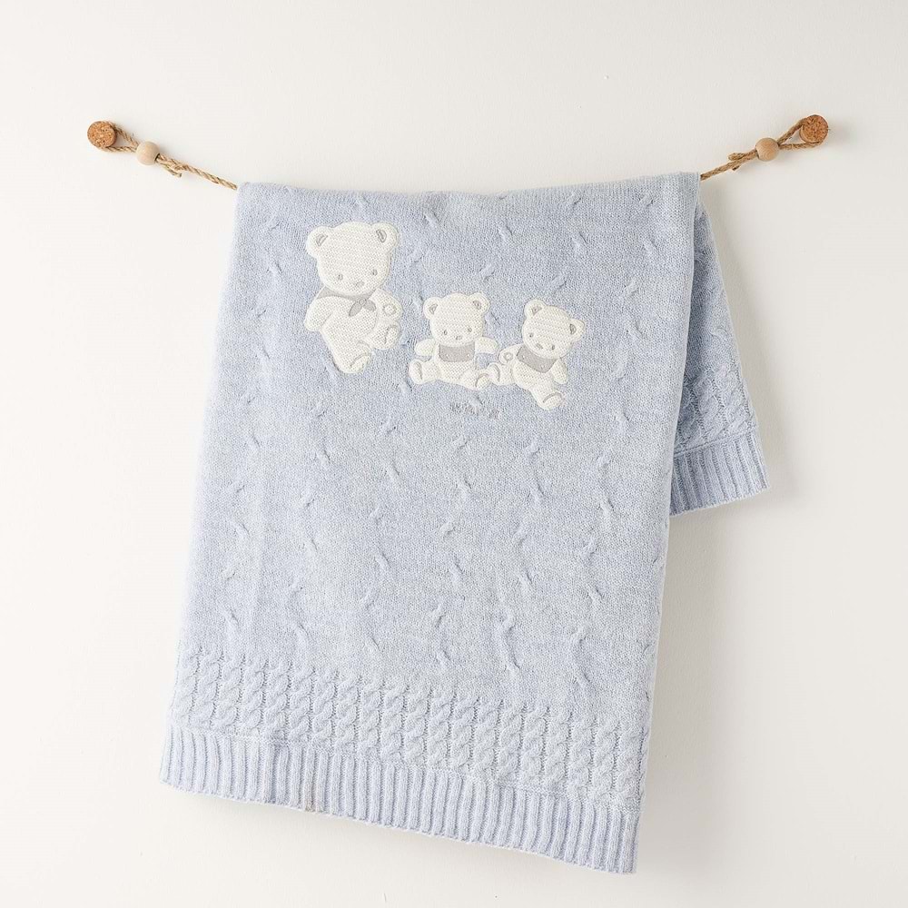 BEBEK TRİKO BATTANİYE KNITTED BLANKET 85X100