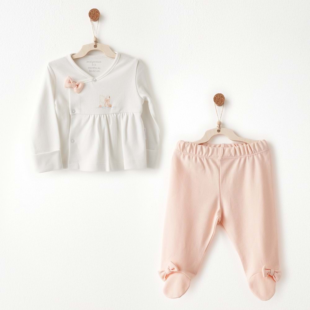 BEBEK ZIBIN TAKIM 2 PCS SIDE SNAP SET LITTLE SWAN LOVE