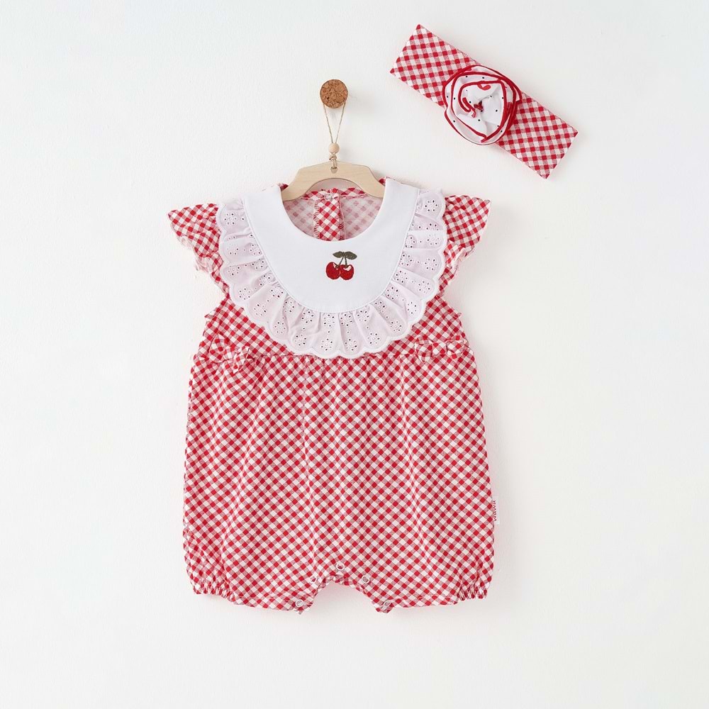 BEBEK TULUM TAKIM ROMPER BAND SET CHERRY CHATTY