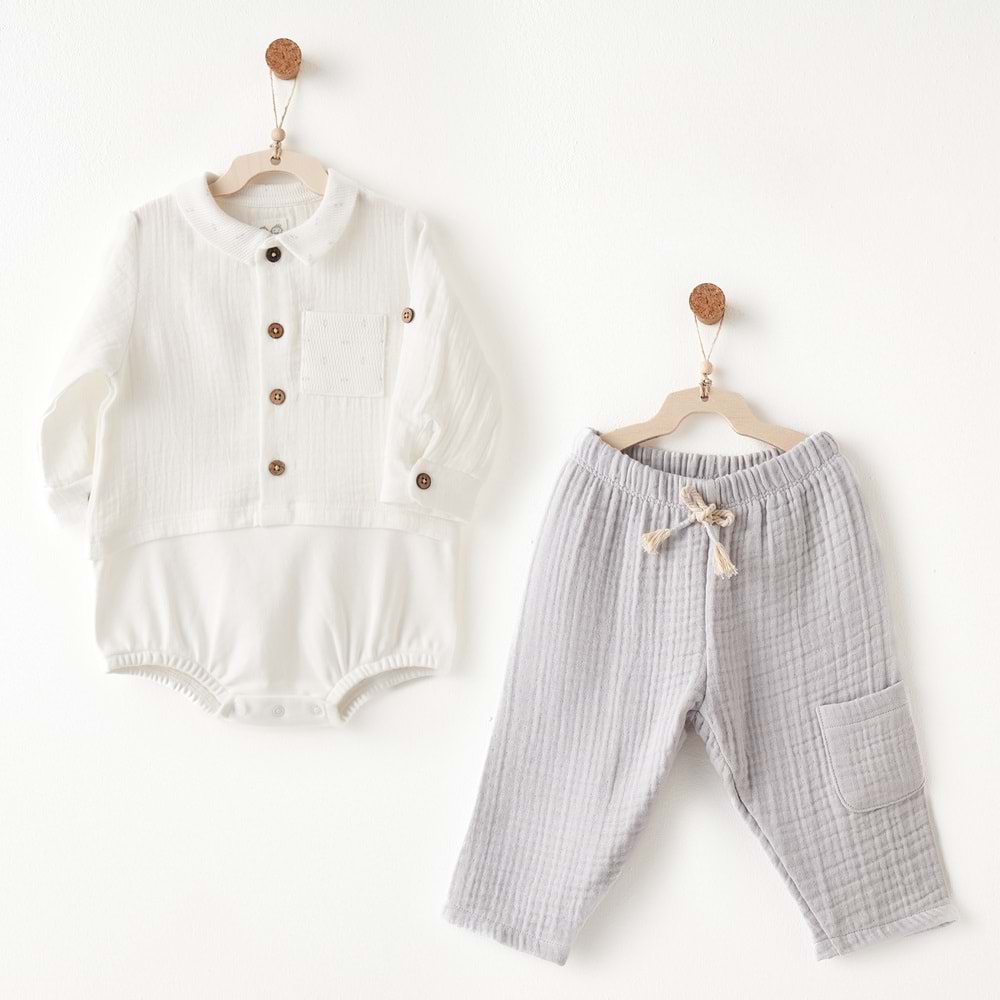 BEBEK TAKIM 2 PCS SET GENTELMAN