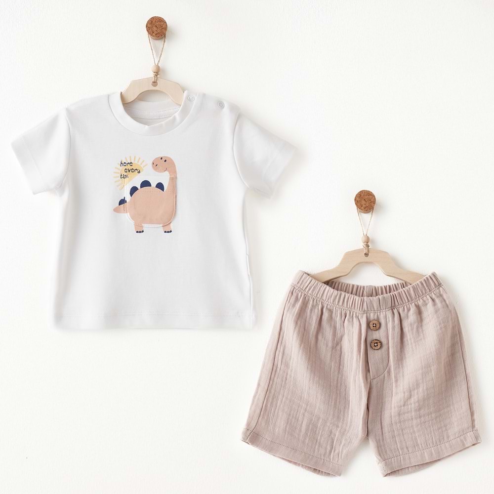 BEBEK TAKIM 2 PCS SET MUSLIN RELAX TIME