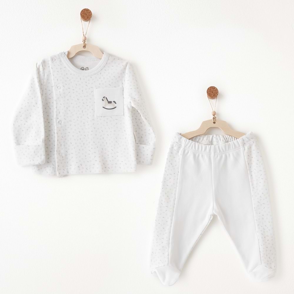 BEBEK ZIBIN TAKIM 2 PCS SIDE SNAP SET MY LITTLE WORLD