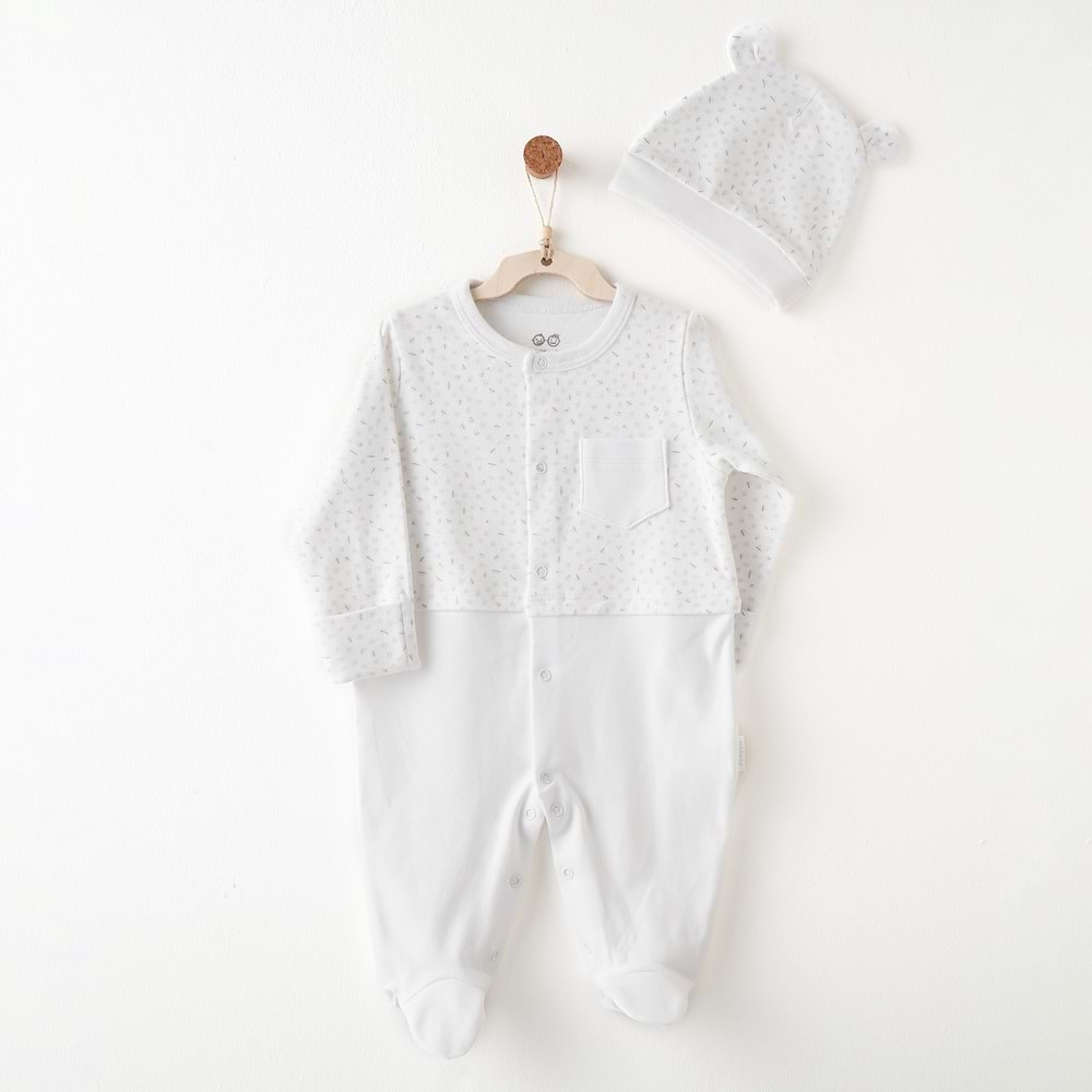 BEBEK TULUM TAKIM ROMPER HAT SET MY LITTLE WORLD