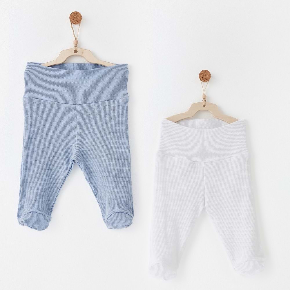 BEBEK PATİKLİ PANTOLON 2 PCS FOOTED PANTS JACQUARD SPECIAL MODAL