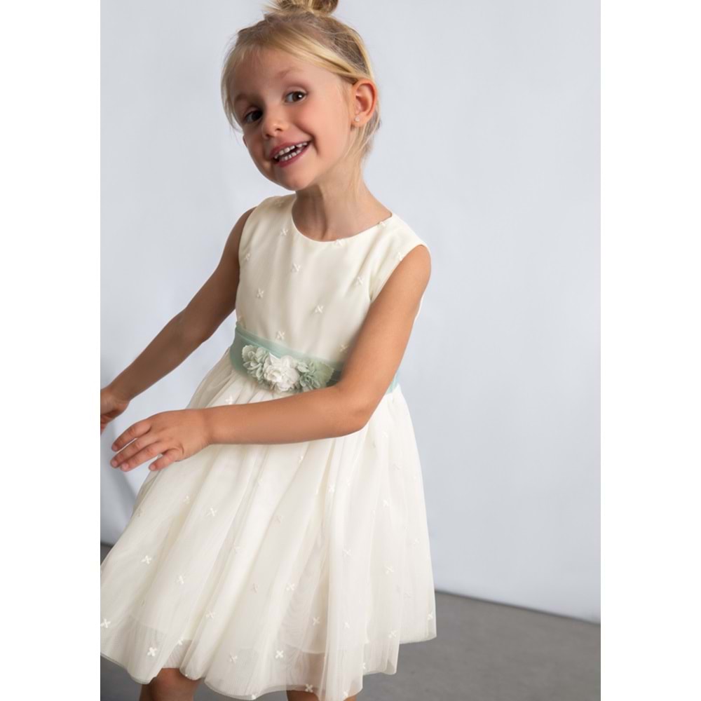 Elbise-İşlemeli tül