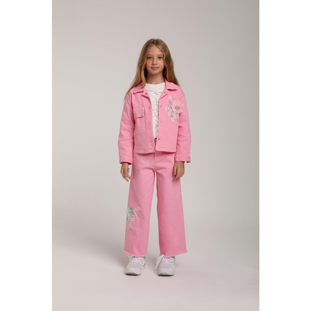 2543 GARS PANTOLON 10-14 - PEMBE - 11-12 YAŞ