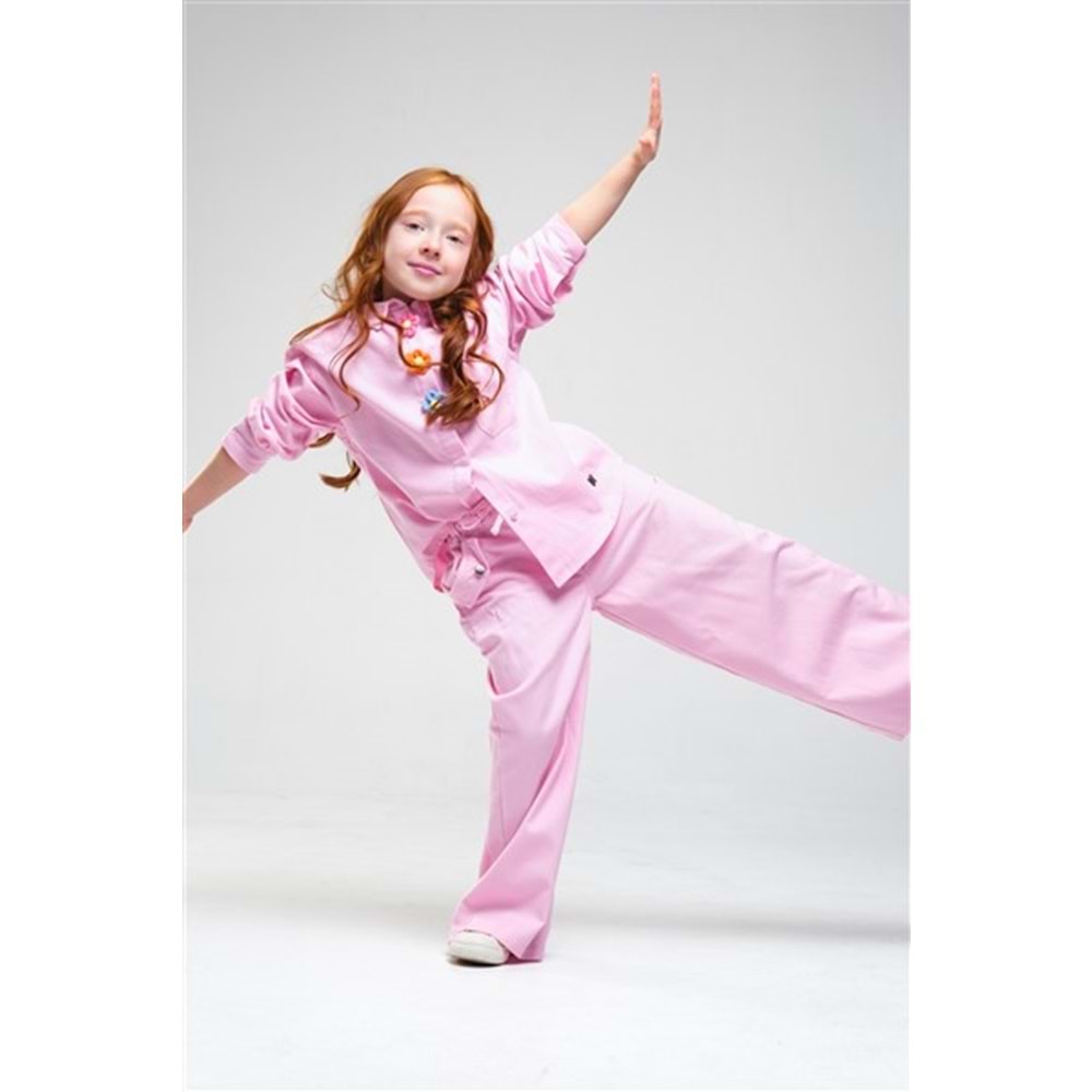 N1084 KIZ PANTOLON - PEMBE - 6-7 YAŞ
