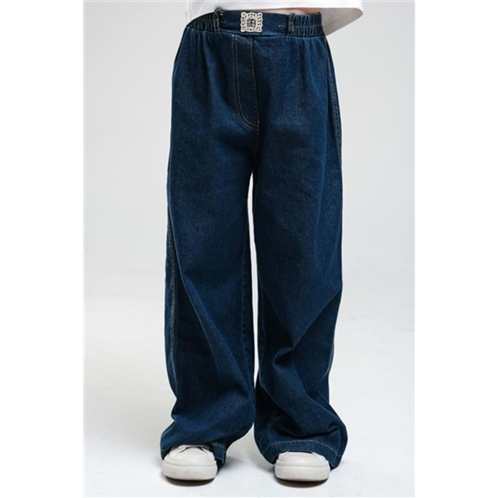 N1065 KIZ PANTOLON - MAVİ - 5-6 YAŞ