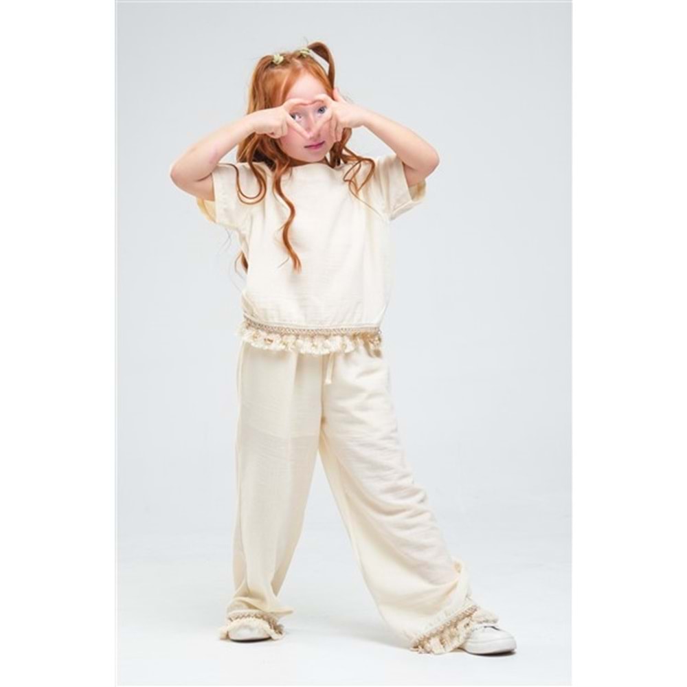 N1010 KIZ TAKIM - EKRU - 3-4 YAŞ