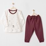 BURGUNDY ECRU