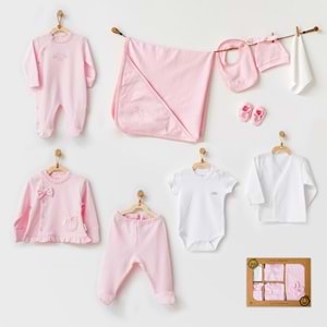 BEBEK HASTANE ÇIKIŞI 10 PCS NEWBORN SET NATURA WAWA ORGANIC GIRL