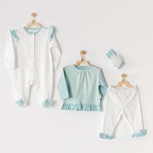 BEBEK HASTANE ÇIKIŞI 4 PCS NEWBORN TULLE SET DRAGONFLY