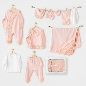 BEBEK HASTANE ÇIKIŞI 10 PCS NEWBORN SET CHIC GIRL