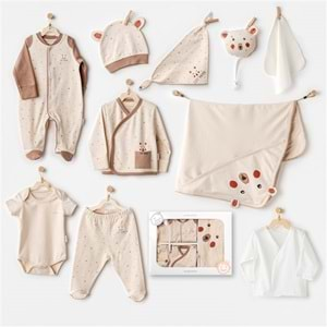 BEBEK HASTANE ÇIKIŞI 10 PCS NEWBORN SET ADVENTUROUS BEAR