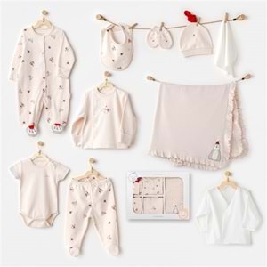 BEBEK HASTANE ÇIKIŞI 10 PCS NEWBORN SET PENGUIN