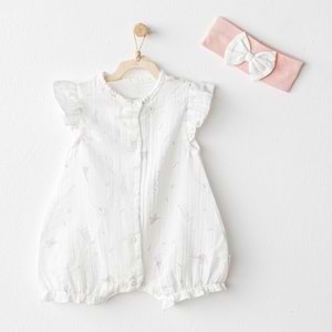 BEBEK TULUM TAKIM ROMPER BAND SET LOVE FAMILY MUSLIN