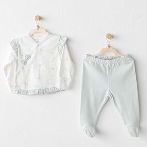 BEBEK ZIBIN SET 2 PCS SIDE SNAP SET LOVE FAMILY