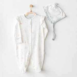 BEBEK TULUM TAKIM ROMPER HAT SET LOVE FAMILY