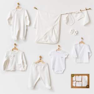 BEBEK HASTANE ÇIKIŞI 10 PCS NEWBORN SET NATURA WAWA