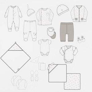 BEBEK HASTANE ÇIKIŞI 20 PCS NEWBORN SET TINNY SHIPS
