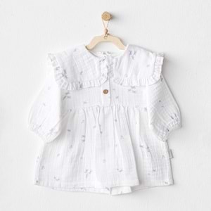 BEBEK ELBİSE DRESS MAGICAL BUTTERFLY MUSLIN