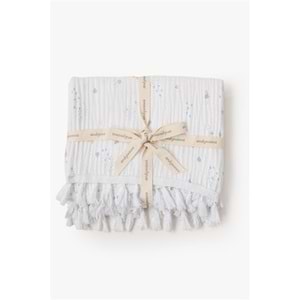 BEBEK BATTANİYE BLANKET 100X120 OCEAN IS MY HAPPY PLACE MUSLIN