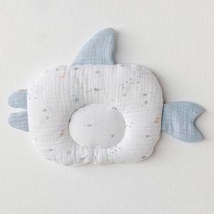 BEBEK YASTIK PILLOW 30X25 OCEAN IS MY HAPPY PLACE MUSLIN